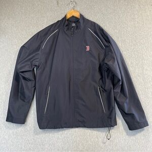 Cutter & Buck Windbreaker Jacket Men’s XL Navy Blue WeatherTec Boston Logo